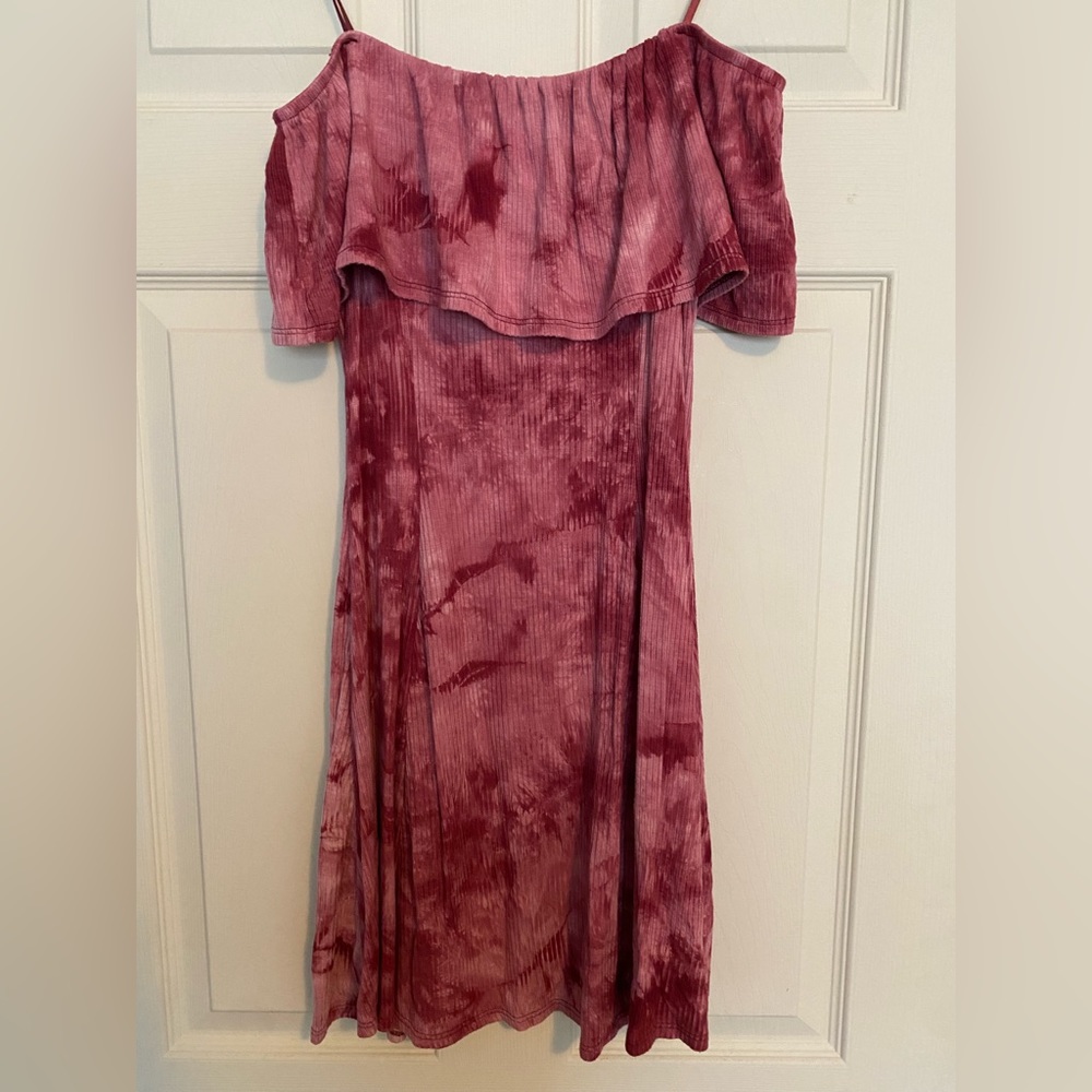 Pink Tie-dye float dress